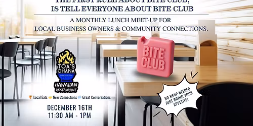 Bite Club - Toa's Ohana Hawaiian Restaurant