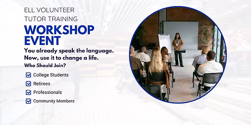 Become an English Language Volunteer - Training and Orientation Workshop