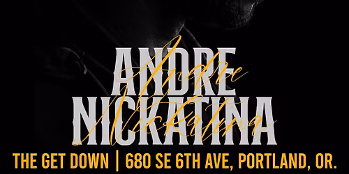 Andre Nickatina at The Get Down Portland 
