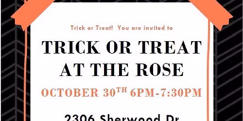 Trick or Treating at The Rose