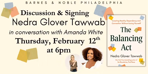 Nedra Glover Tawwab celebrates The Balancing Act on February 12th at 6pm