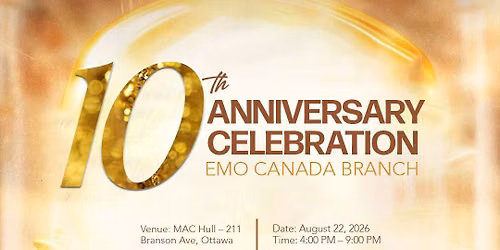 10th Anniversary Celebration \u2013 Evangelical Mission Outreach Ottawa\/Canada Branch