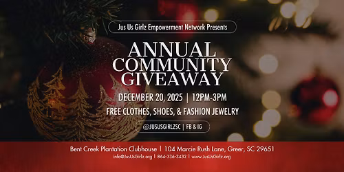 Annual Christmas Giveaway