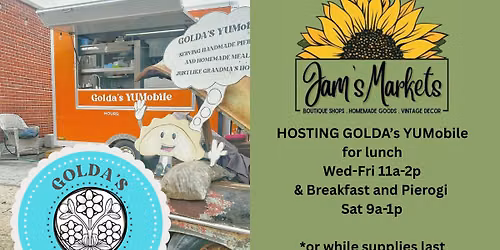 LUNCH & PIEROGI @ JAM\u2019s Markets WED-FRI 11-2 