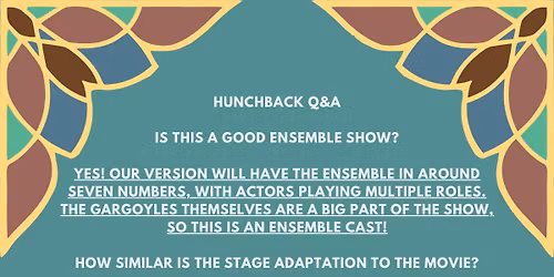 Hunchback of Notre Dame Auditions