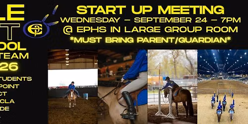 EPHS Equestrian Team Start Up Meeting 2025-2026