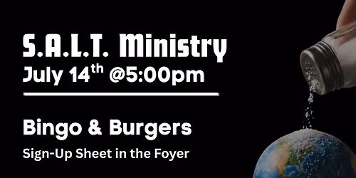 S.A.L.T. Ministry Bingo & Burgers