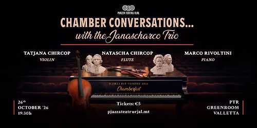 Iljieli fit-Teatru Chamberfest - Chamber Conversations ... with the Janascharco Trio