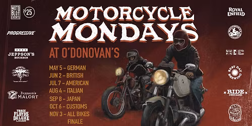 MOTORCYCLE MONDAYS 2025 - ALL BIKES FINALE