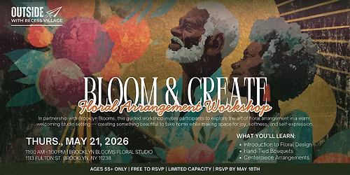Bloom & Create | An Elder Explorers Floral Arrangement Workshop