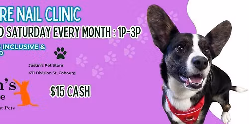\ud83d\udc3e\u2728 Species-Inclusive Nail Trim Clinic \u2728\ud83d\udc3e