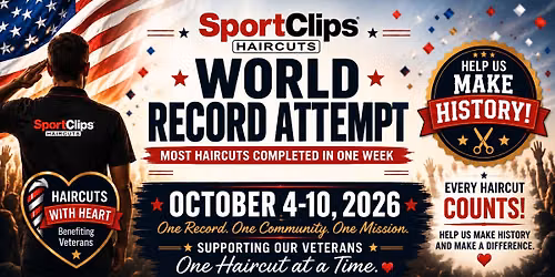 World Record Week\nBenefiting Veterans. \ud83c\udfc6 Help Us Make History!