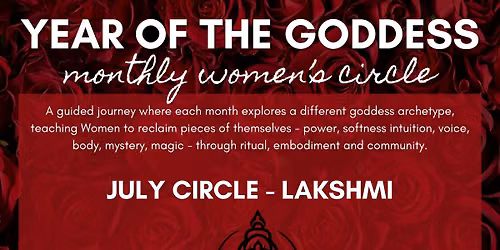 Year of the Goddess Monthly Women\u2019s Circle - Lakshmi