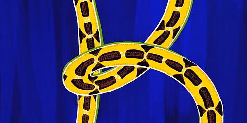 STEP-BY-STEP KIDS MAXIMALIST SNAKE INITIAL PAINTING WORKSHOP