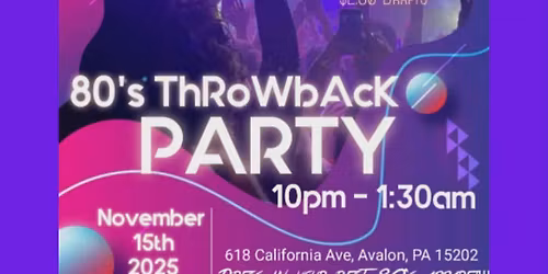 80's Throwback Party!