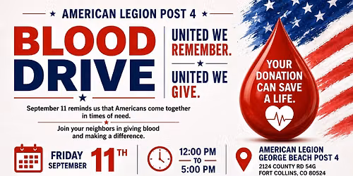 American Legion Post 4 Blood Drive