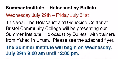 2026 Summer Institute