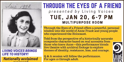 Living Voices presents Through the Eyes of a Friend