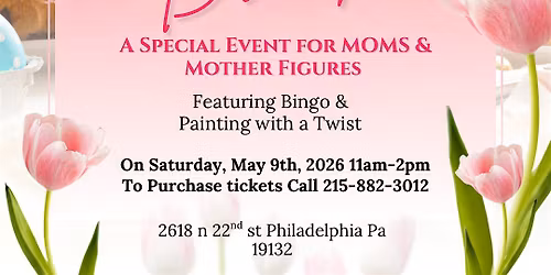Moms & Mimosa Brunch with bingo and painting with a twist