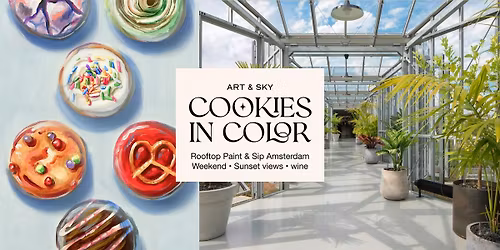 Wednesday Rooftop Painting: 3h00 workshop "Cookies in color" Zoku Amsterdam