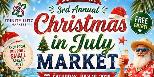 \ud83c\udf84\u2600\ufe0f Christmas in July Market \u2013 Trinity Crafters Market \u2600\ufe0f\ud83c\udf84