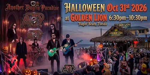 Halloween Party with Another Day In Paradise at The Golden Lion Cafe 