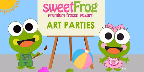 June's Finger-Paint Party at sweetFrog Salisbury