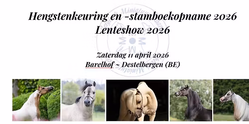 BMP Hengstenkeuring en -stamboekopname & Lenteshow 2026