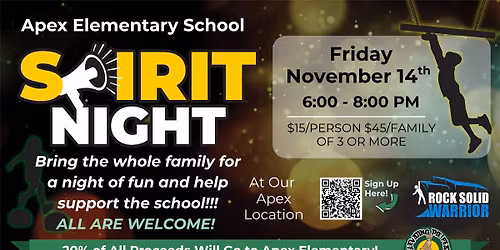 Spirit Night Apex Elementary School at South Apex