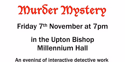 Murder Mystery Evening