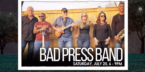Music Under the Stars:  Bad Press Band