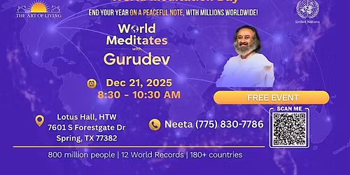 World Meditation Day by Art of Living Organisation