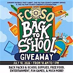 Fulton County Sheriff's Office Back to School Bash