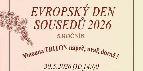 5. ro\u010dn\u00edk - Evropsk\u00fd den soused\u016f 2026