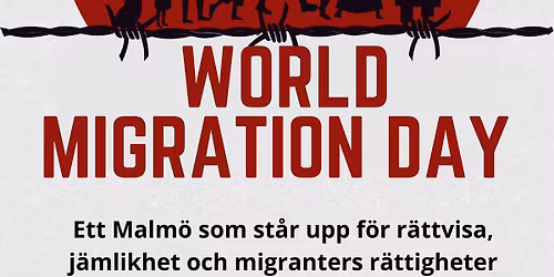 Inbjudan till manifestation p\u00e5 World Migration Day \u2013 18 december