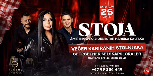 Vecer kariranih stolnjaka | Stoja | Amir Begovic & ork Harrisa Kaltaka 25 april |  Oslo