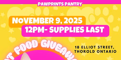 Pawprints Pantry Cat Food Giveaway