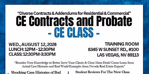 Contracts & Probate CE Class