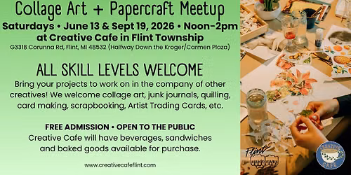 Collage Art + Papercraft Meetup at Creative Cafe