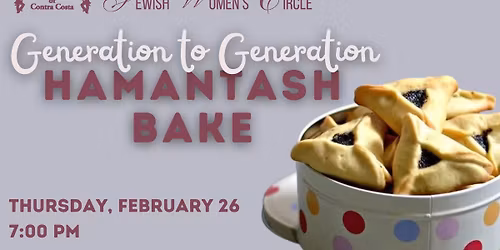 Womens's Hamantaschen Bake