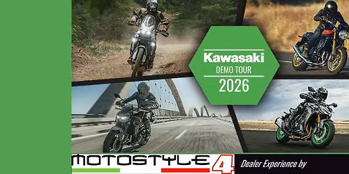 KAWASAKI DEMO RIDE- MOTOSTYLE 15 e 16 MAGGIO 2026