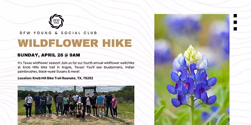 Texas Wildflower Hike at Knob Hill Bike Trail