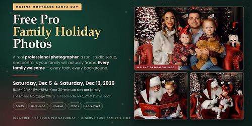 Free Pro Family Holiday Photos: Molina Mortgage Santa Day