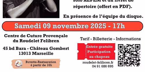 Concert exceptionnel Benjamin Melia - avec Invit\u00e9 !!! - Gratuit -