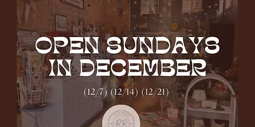 Holiday Sunday Stroll & Shop