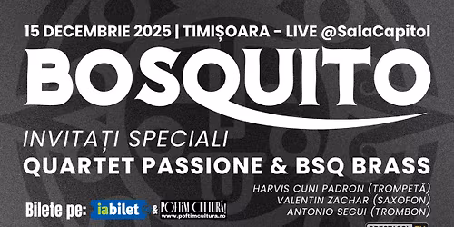TIMI\u0218OARA: Bosquito LIVE @SalaCapitol 