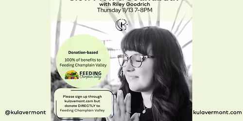 Slow Flow & Sound Bath: A Fundraiser for Feeding Champlain Valley