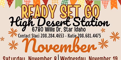 Ready Set Go - High Desert Station- Slot Barrel Race 