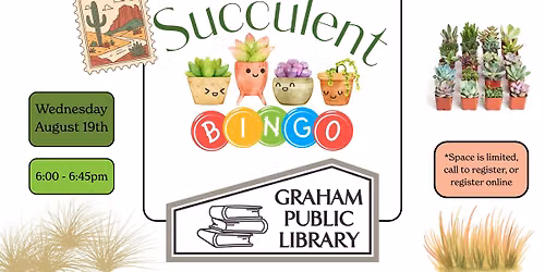 Succulent Bingo