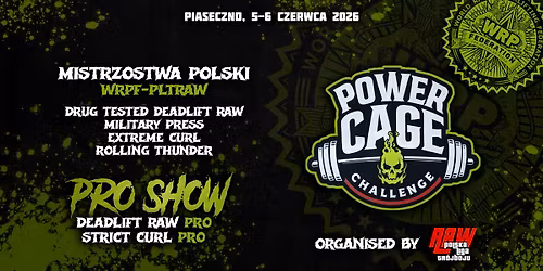 POWER CAGE CHALLENGE 2026 - Mistrzostwa Polski & PRO SHOW
